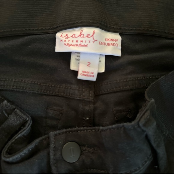 Isabel Maternity Black Skinny Pants - Picture 6 of 7